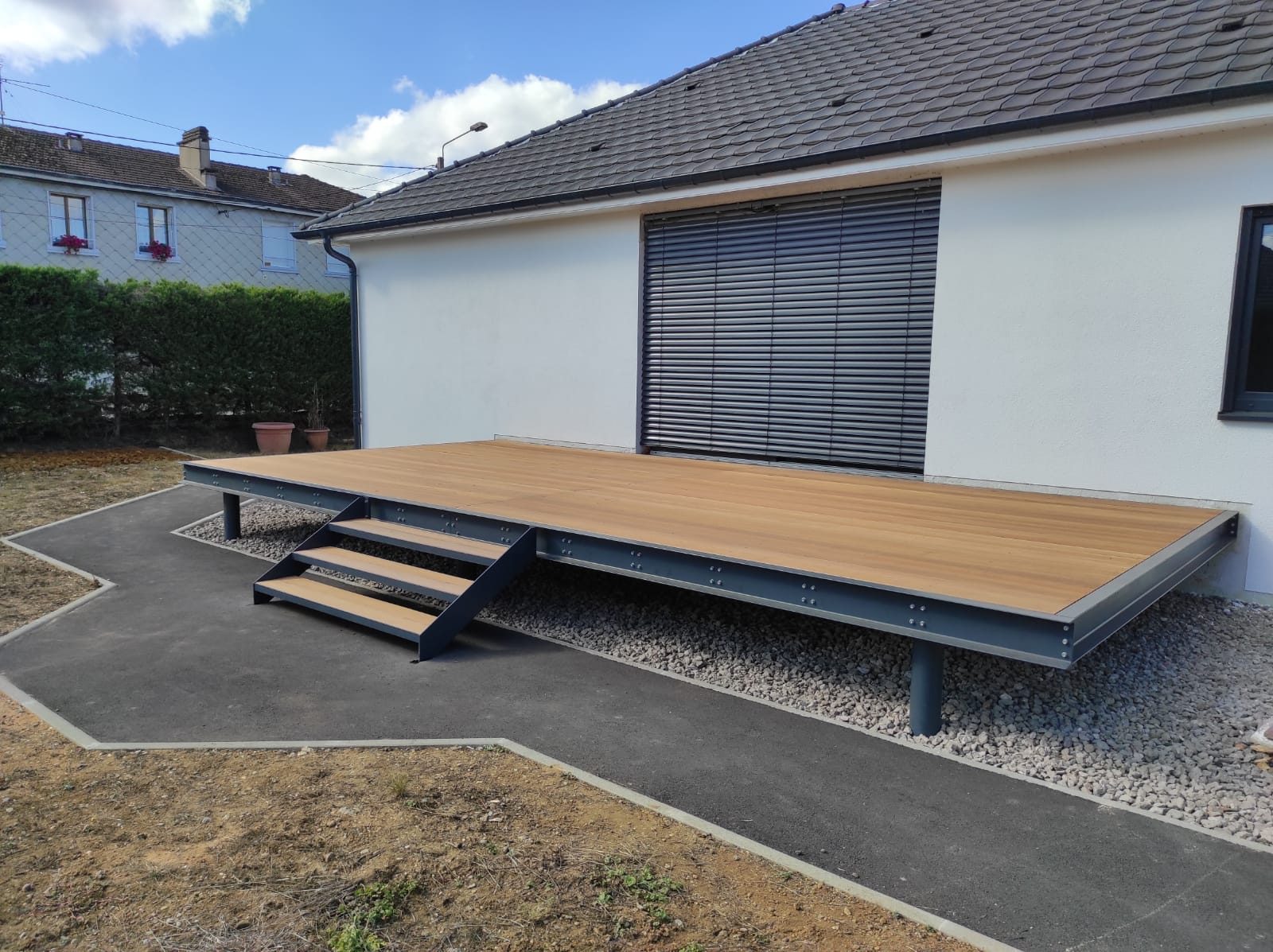 Terrasse sur ossature acier sur mesure — Archimetal